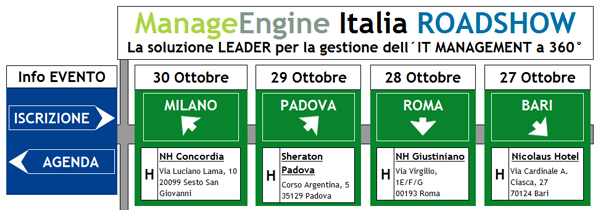 ManageEngine Italia ROADSHOW